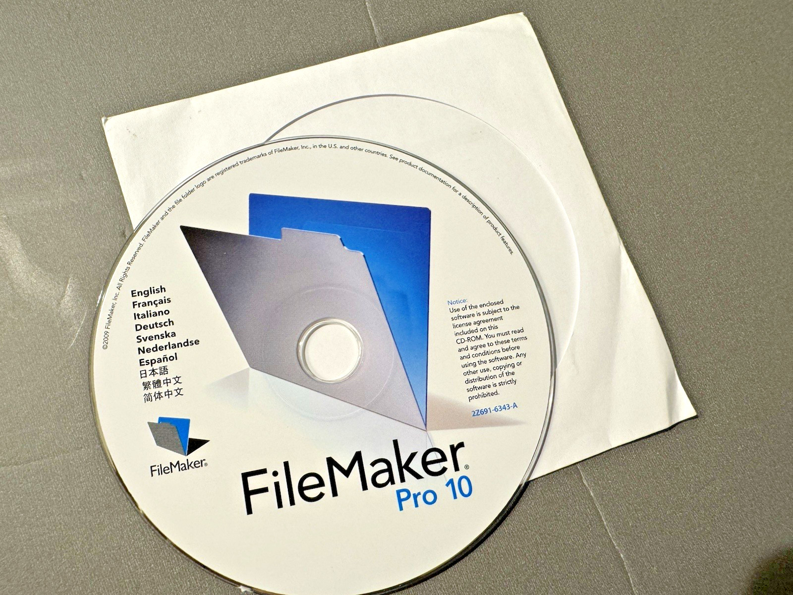 Filemaker Pro 10 for Macintosh | CD Rom with license key | RARE
