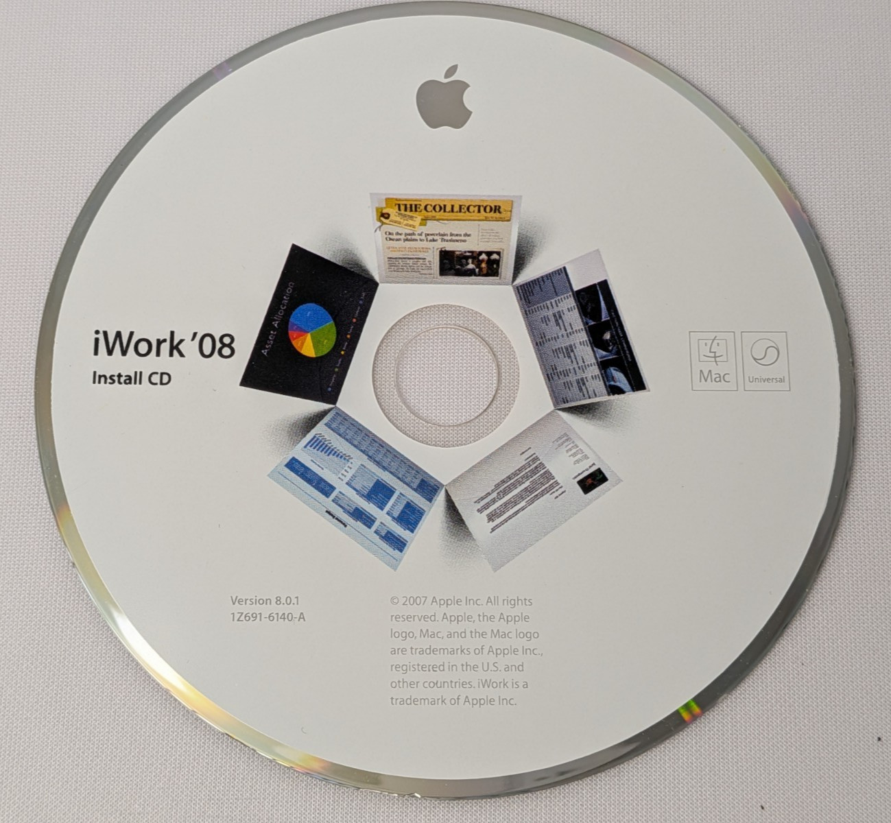 Apple iWork 08 Family Pack For Mac Vers. 8.0.1 with Product Key FAST SHIPPING