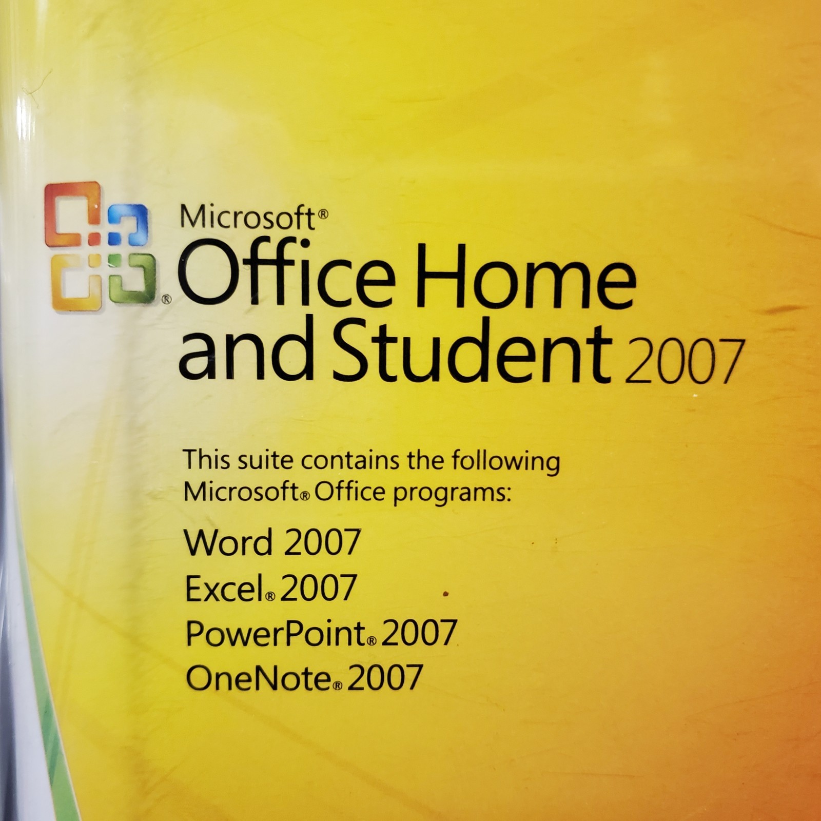 Microsoft Office Home and Student 2007 PC Original Case Excel Word XP Vista Only