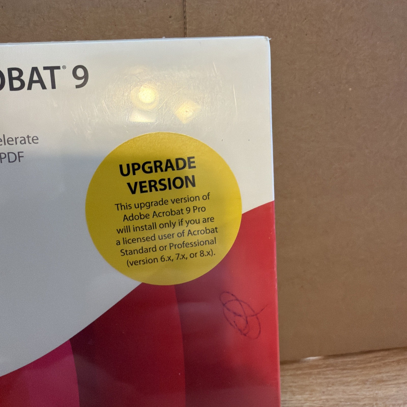 NIP Sealed Adobe Acrobat 9 Pro PDF Document Editor DVD for Windows New Sealed