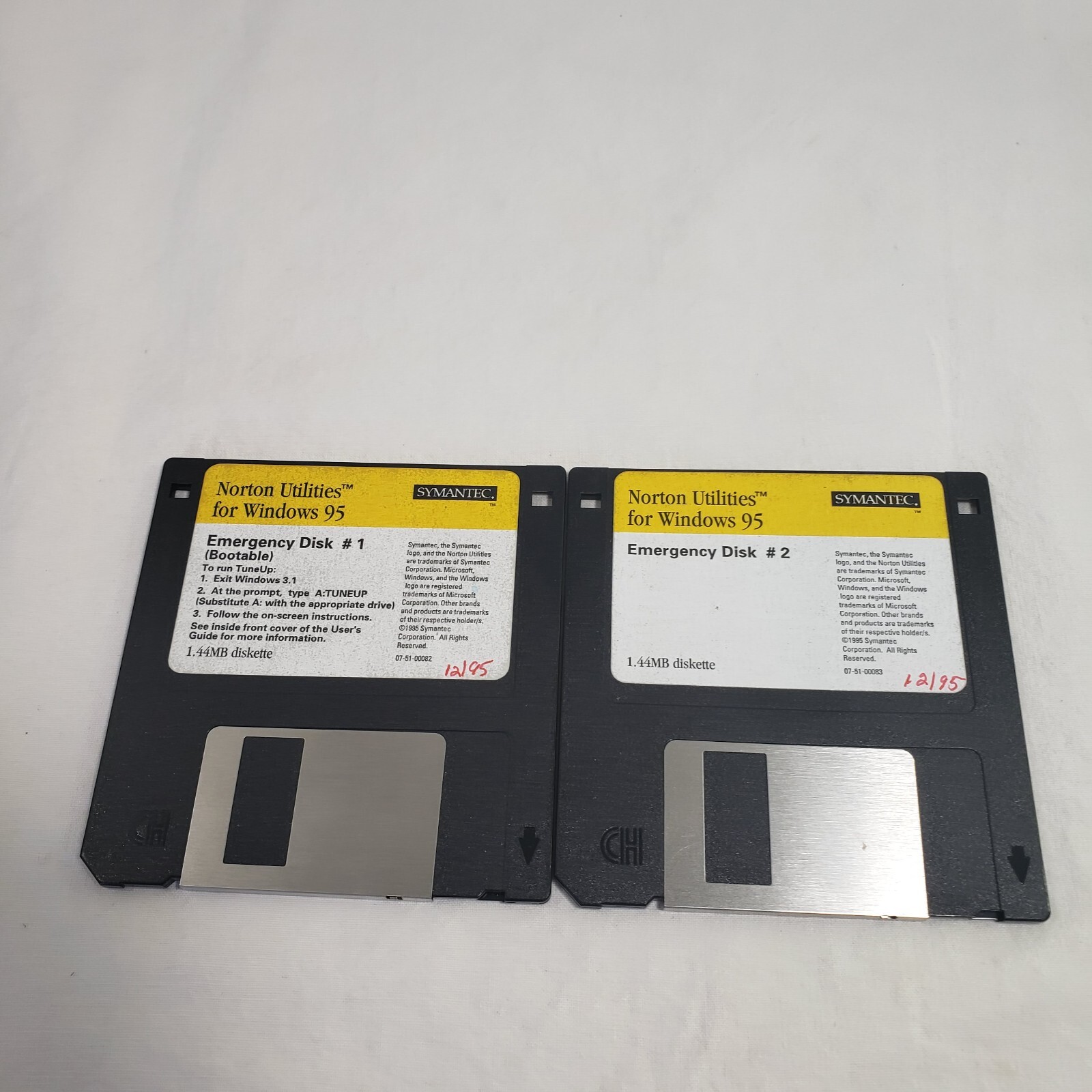 Symantec Norton pcAnywhere32 Antivirus Utilities Windows 95 3.5″ Floppy Disk LOT