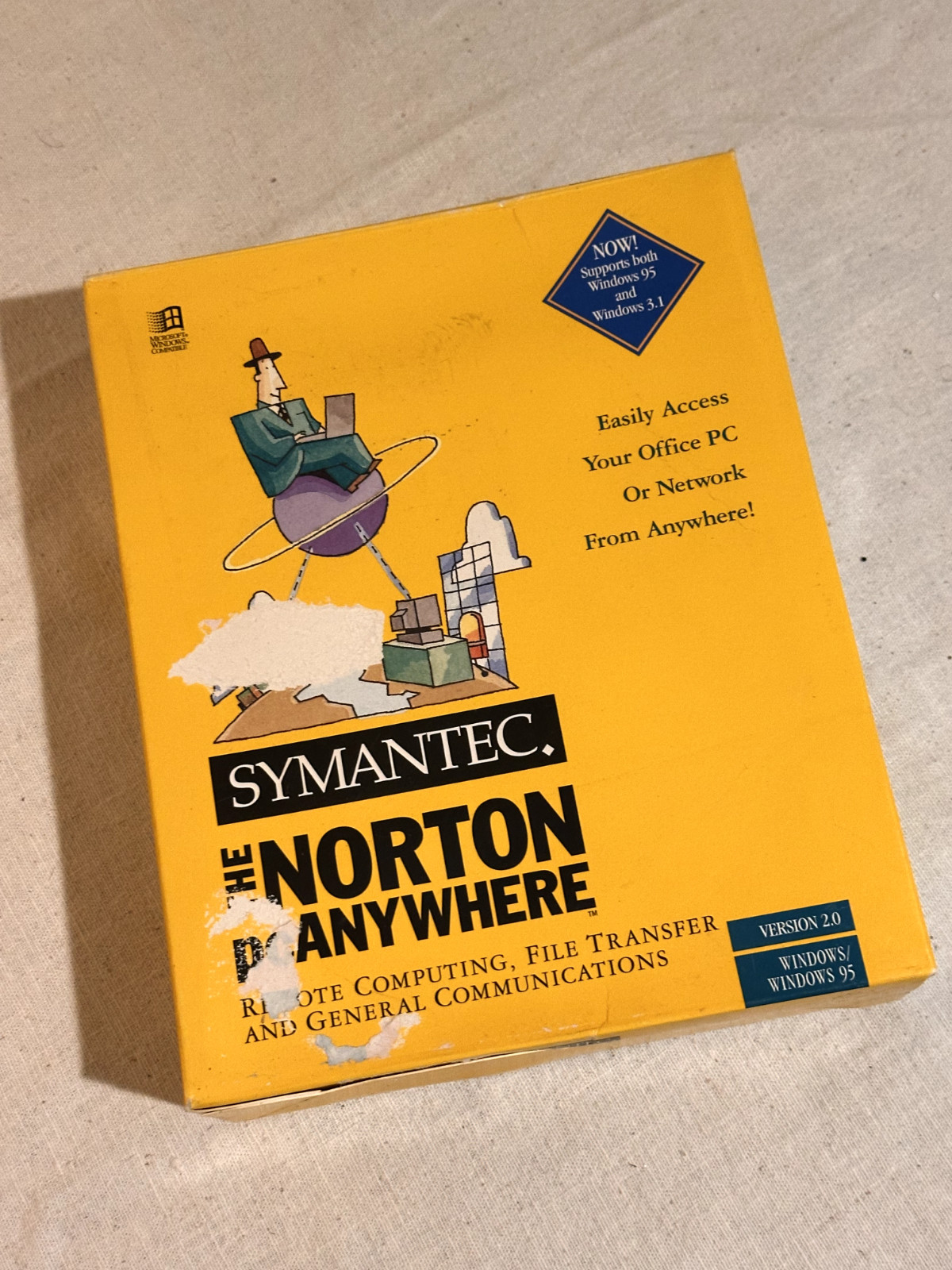 Symantec The Norton pcAnywhere Version 2.0 Windows 95 3.5” Complete – EXCELLENT