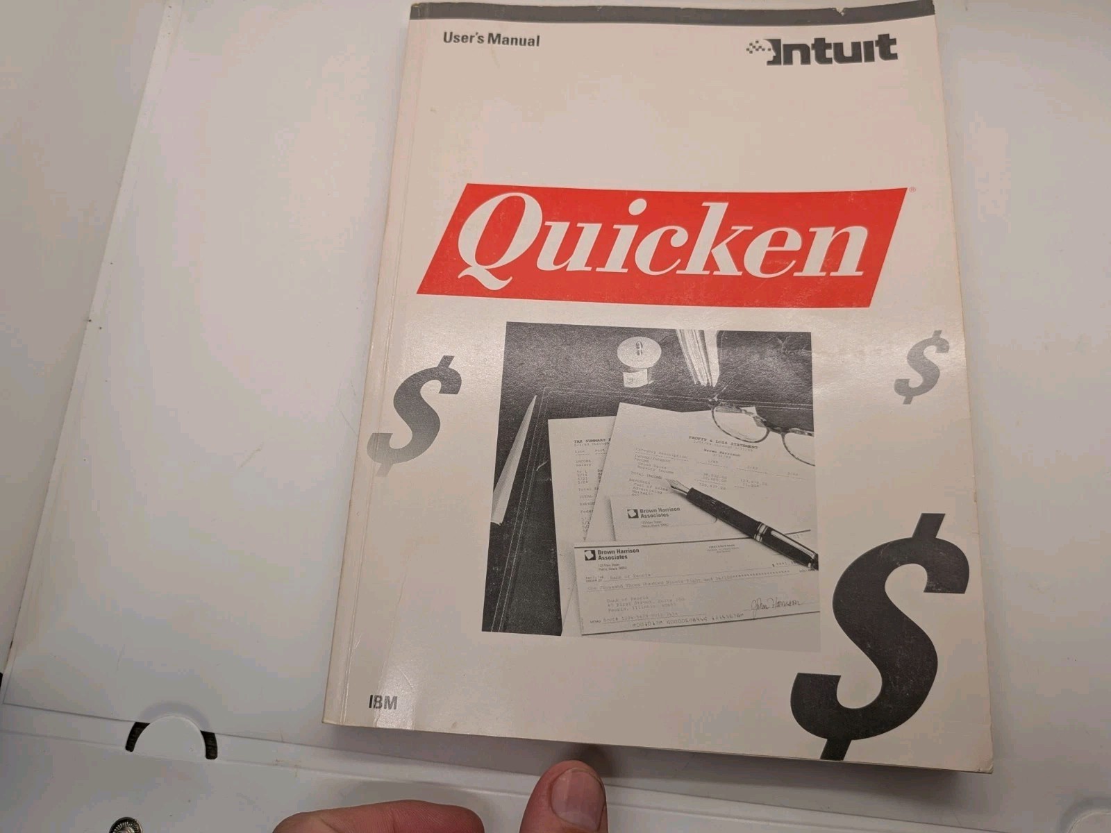 Vintage Intuit Quicken 3 IBM And 5 IBM DOS Manual No Discs