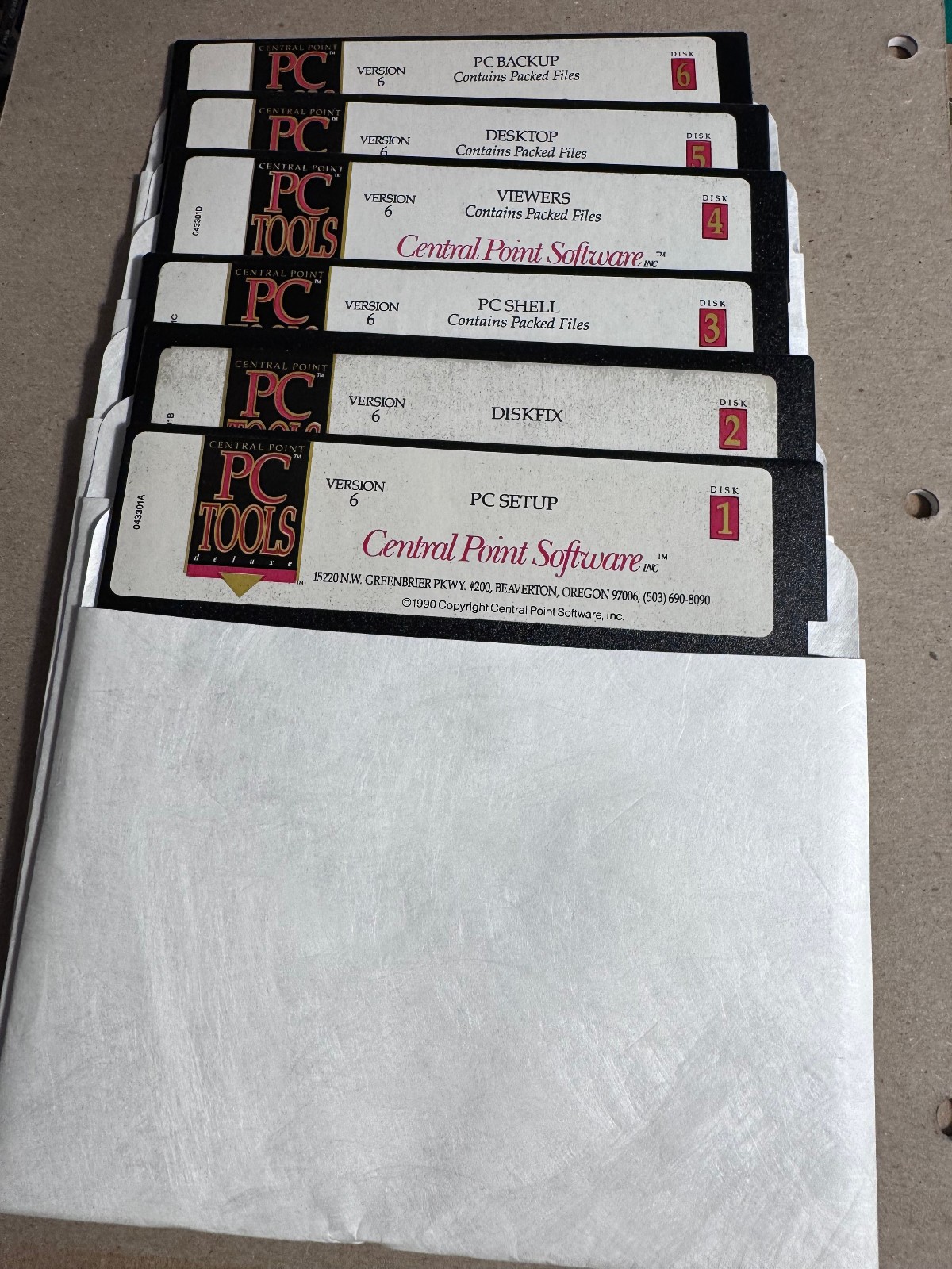 Vintage PC Software PC TOOLS version 6 on 5.25″ diskettes – Rare Retro Tech