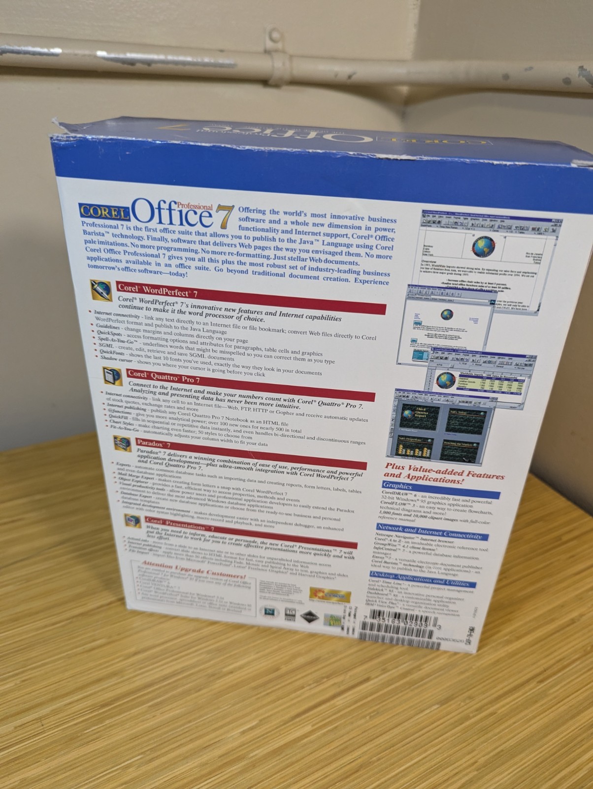 KSE 1996 VINTAGE Corel Office 7 Professional + Codes