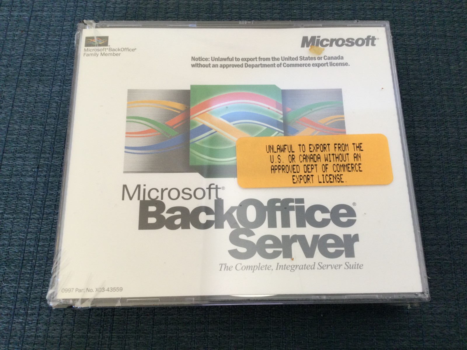 Microsoft BackOffice Server Complete 5-Discs 10-Clients • With Key • NEW Sealed