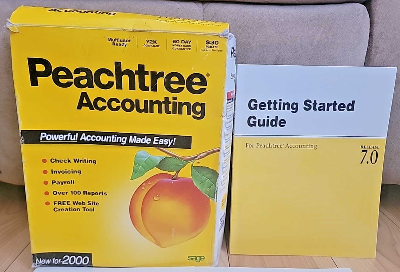 Peachtree PeachLink 2.0 Sage Accounting 2000 CD Web Site Creation Win 95/98 REA