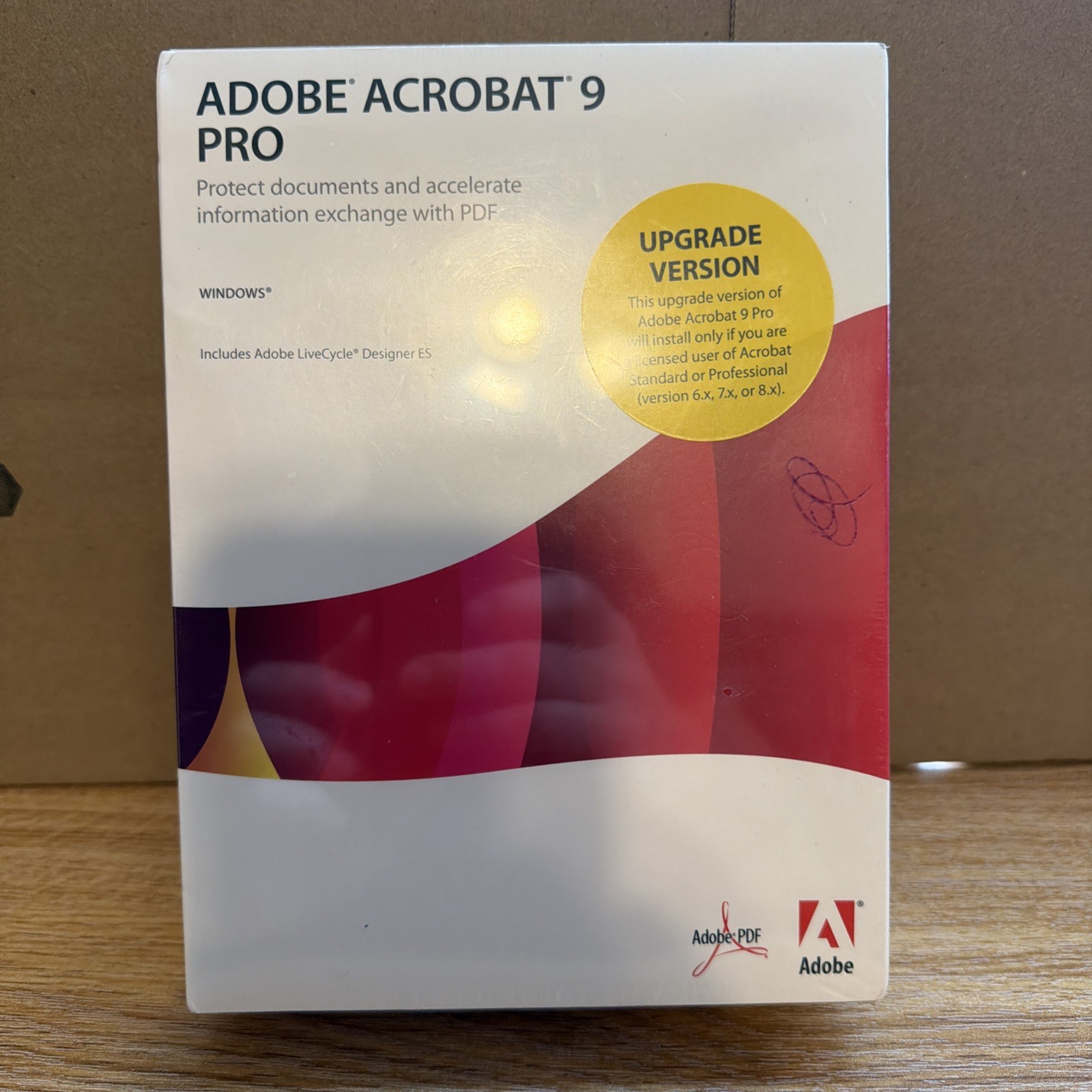 NIP Sealed Adobe Acrobat 9 Pro PDF Document Editor DVD for Windows New Sealed