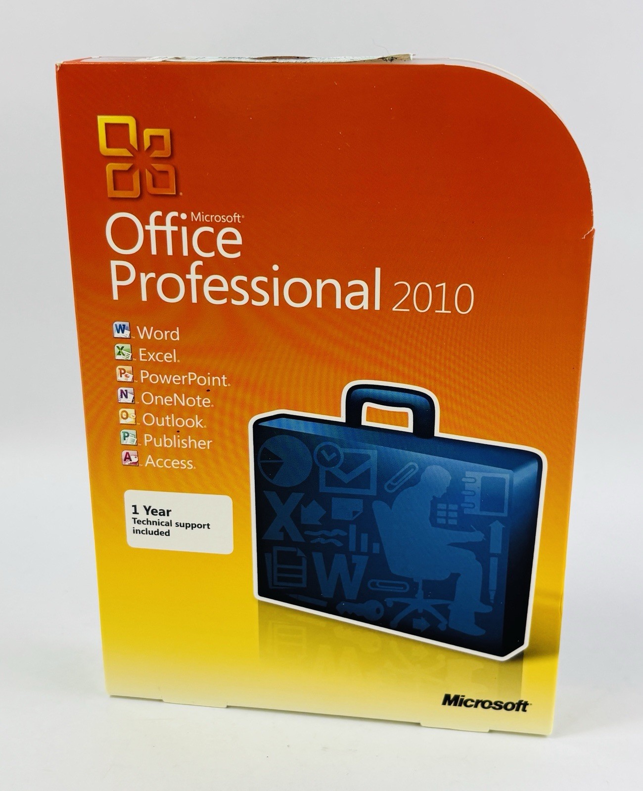 Microsoft Office Professional 2010 Full Retail Box w/ Key & DVD Service Pack 1