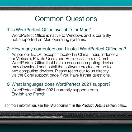 Corel WordPerfect Office Home & Student 2021 | Suite of Word…
