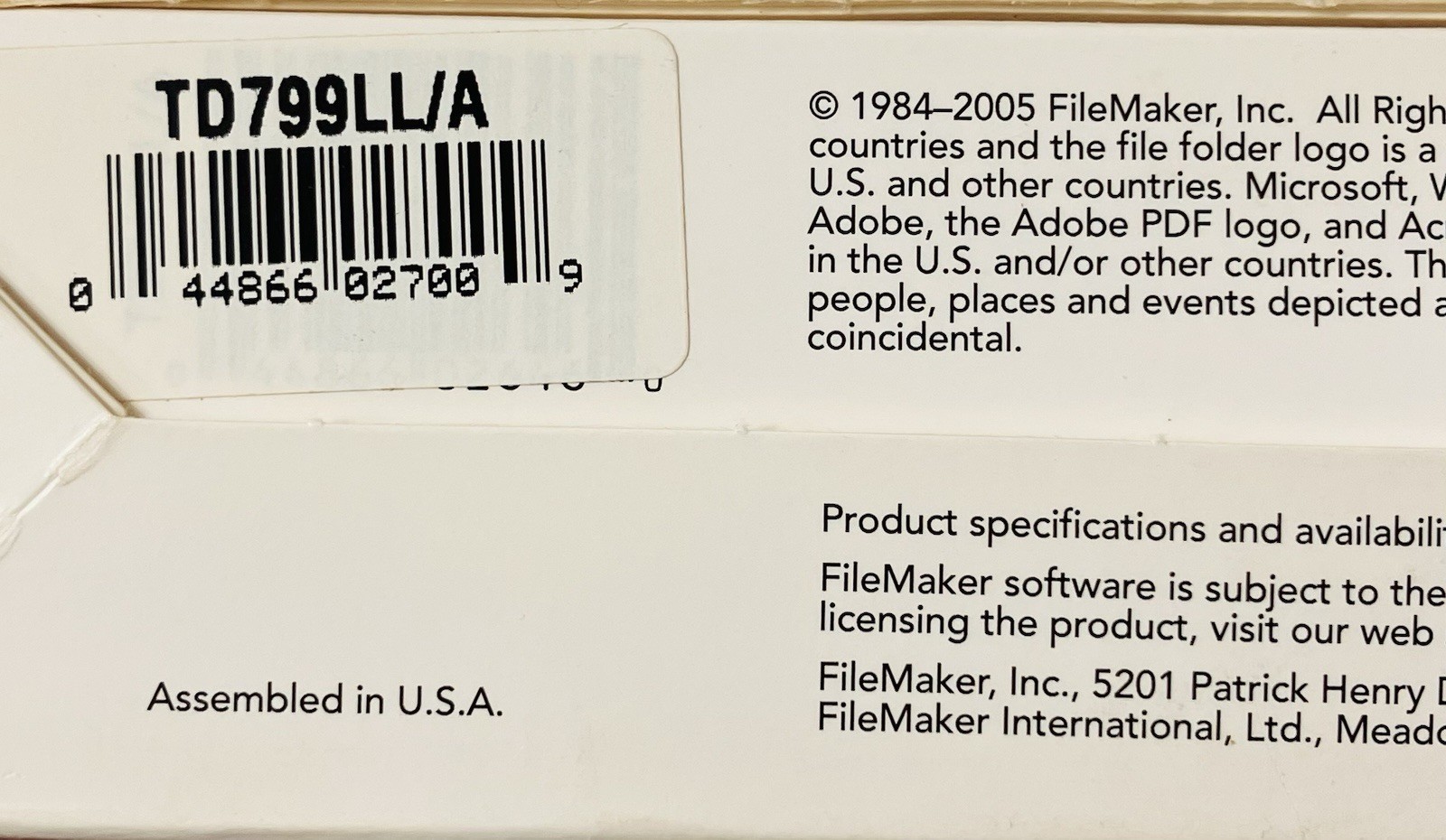 FileMaker Pro 8 Upgrade 5-License Pack Mac Windows XP w/ Box Manuals CD Extras