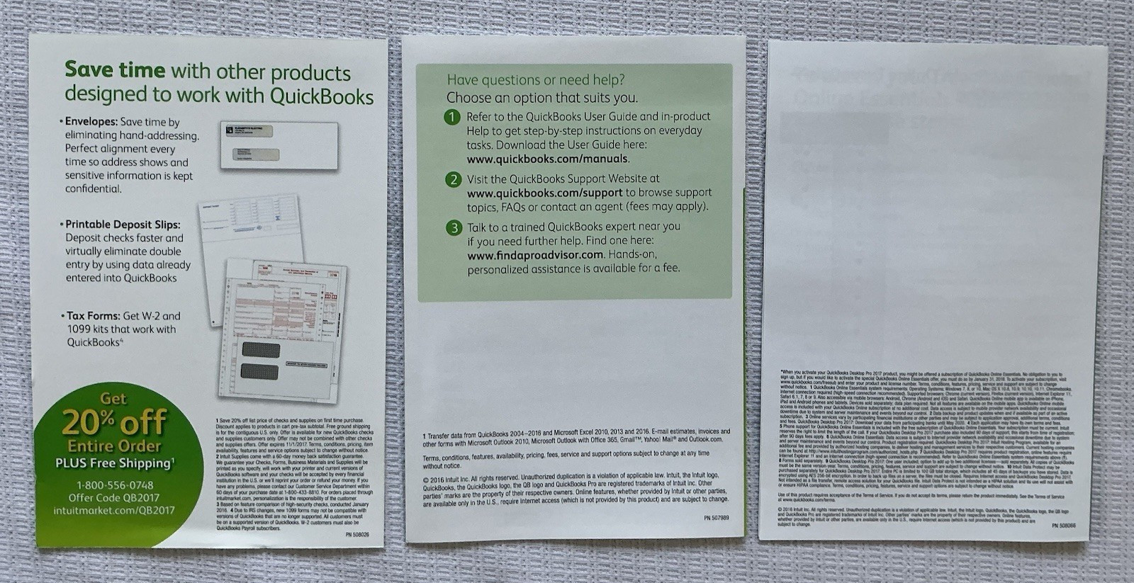 Intuit QuickBooks Desktop Pro 2017 Retail Accounting UNSCRATCHED LICENSE CODE