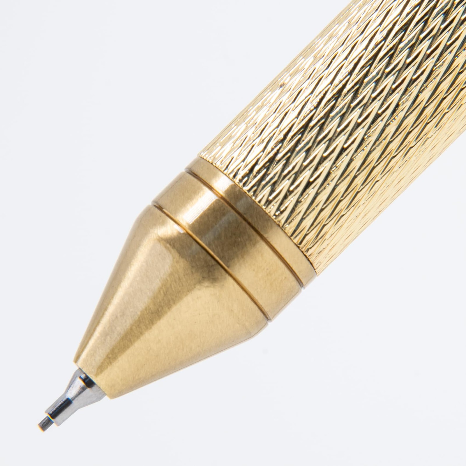 Monteverde Usa Quadro 4-In-1 Multifunction Pen – Brass Finish – Three Ballpoint