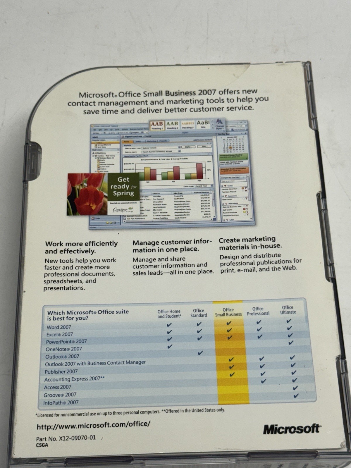 FACTORY SEALED NEW Microsoft Office Small Business 2007 Upgrade
