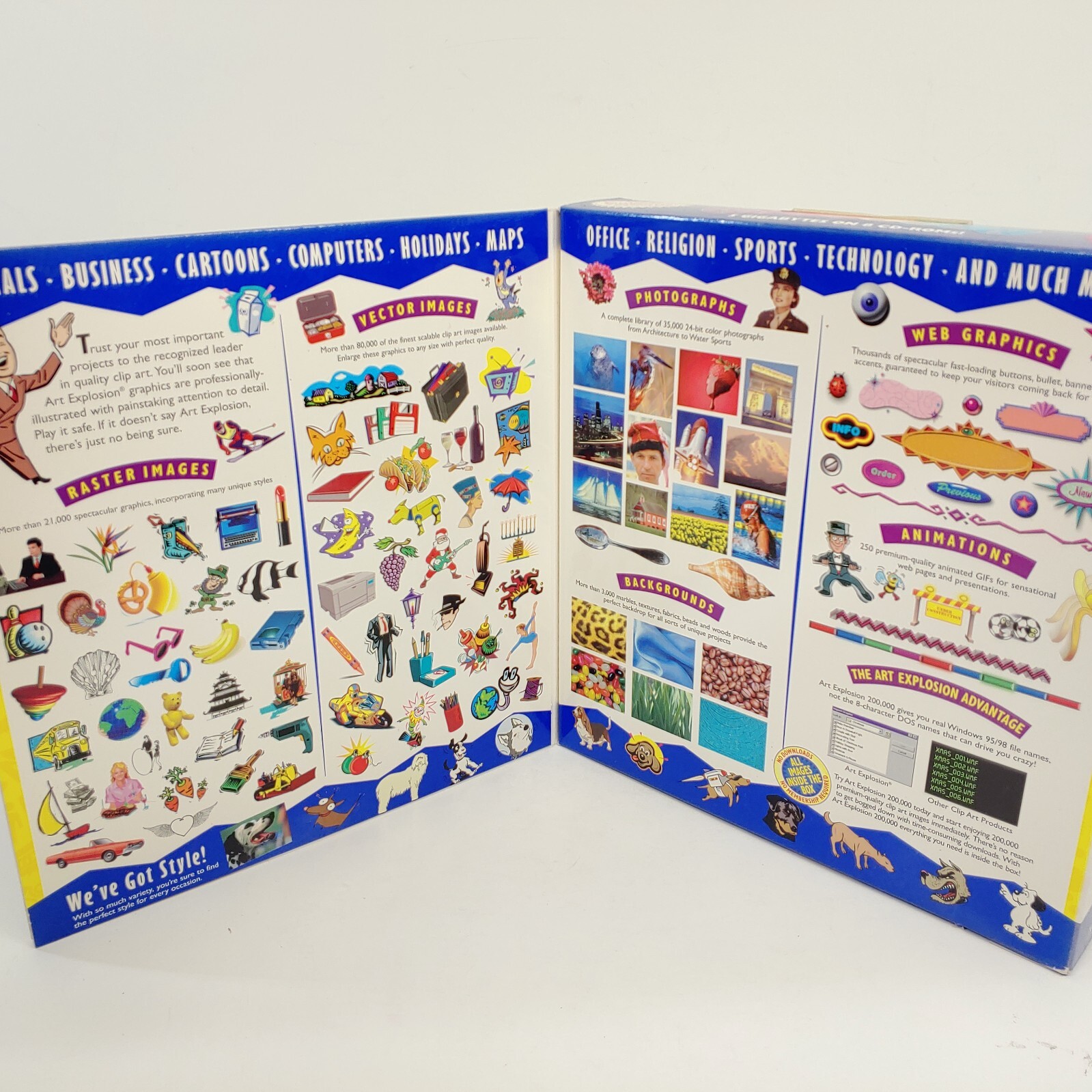 Art Explosion 200,000 Images Clip Art PC CD-ROM Software Program 2001 Nova