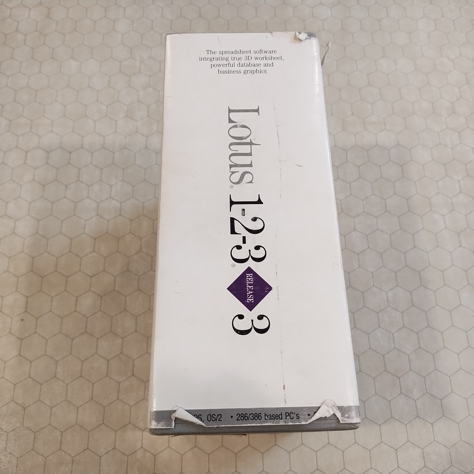 Lotus 1-2-3 Version 3.0, 3.5″ disks, original box/manuals, spreadsheet, 1989!