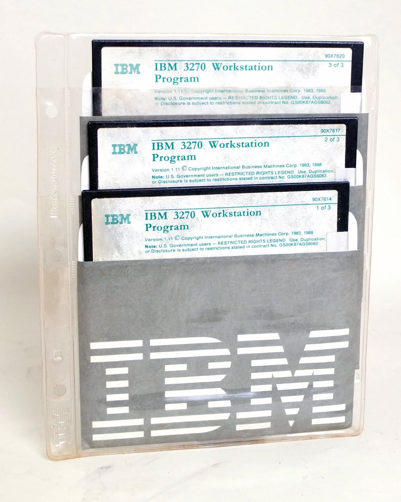 IBM 3270 Workstation Program 3x 5.25 Floppy Disks Version 1.11