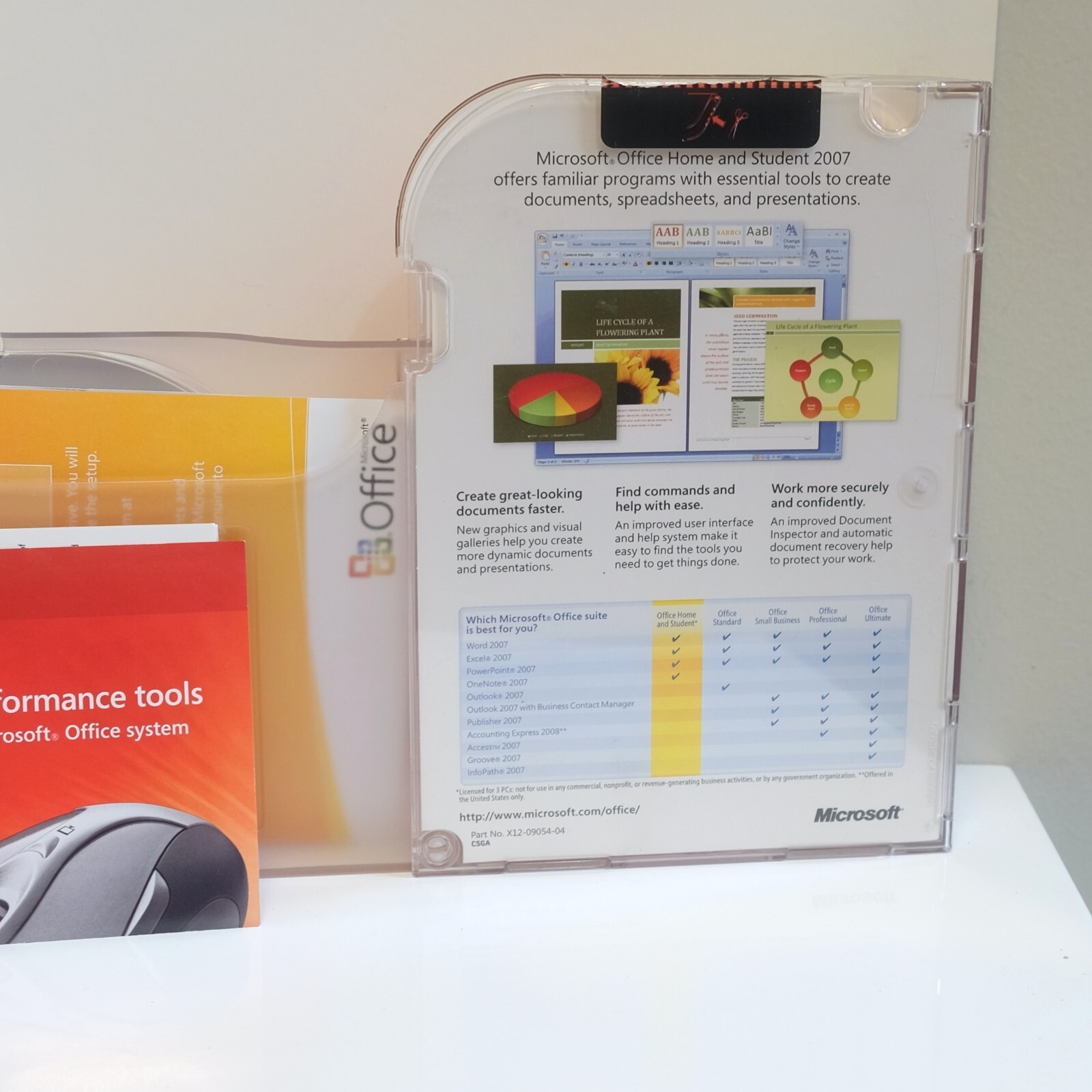 Microsoft Office Home and Student 2007 Original Retail Box with Product Key