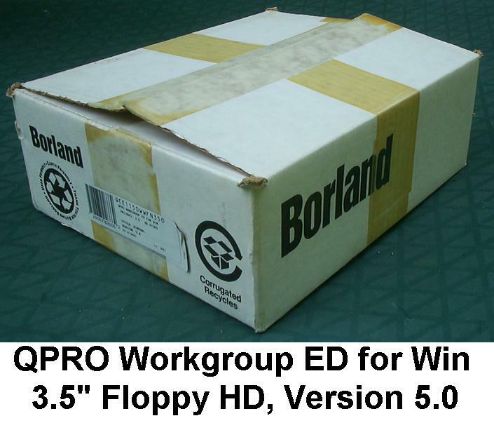 Vintage BORLAND Quattro-Pro, QPRO Workgroup ED for Win, 3.5″ Floppy HD, Ver 5.0