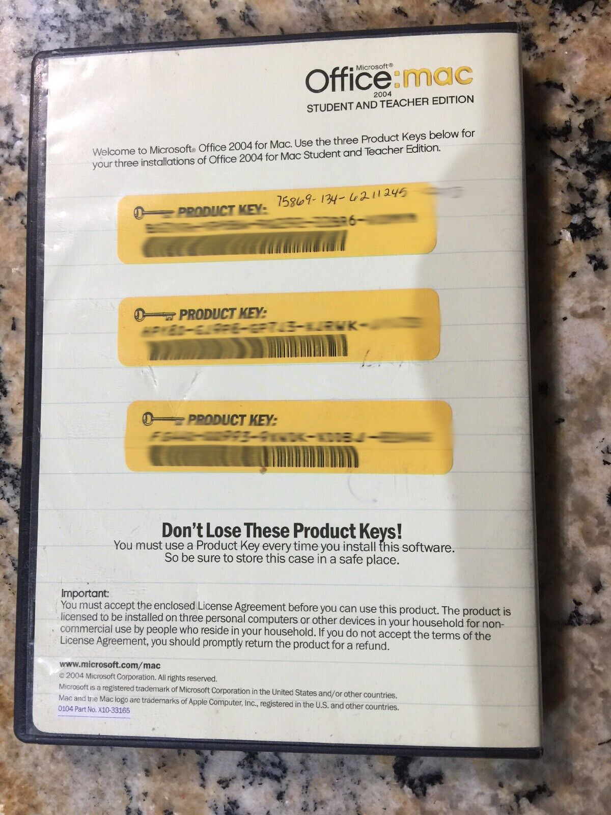 Microsoft Office Mac Student and Teacher 2004 (Retail) (1 User/s) – Full Version