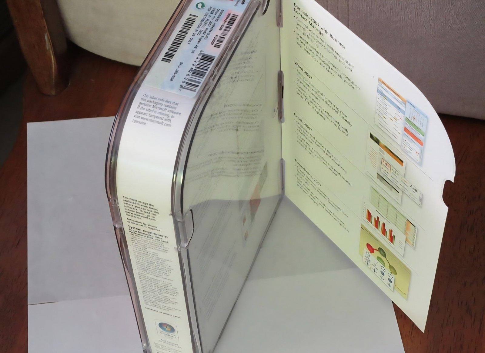 (NEW) 2007 MICROSOFT OFFICE PROFESSIONAL UPGRADE (2008 ACCT EXP) #SKU-269-11093