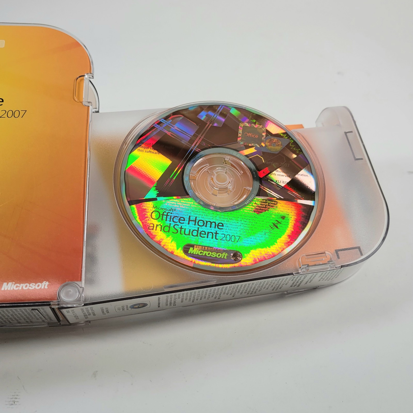 Microsoft Office 2007 Home and Student Disc In Original Case With Product Key