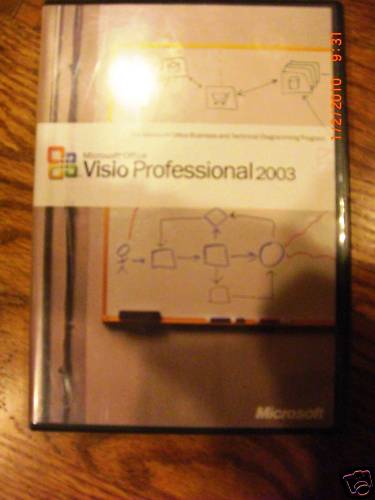 Microsoft Visio Professional 2003, Full, Retail, SKU D87-01532