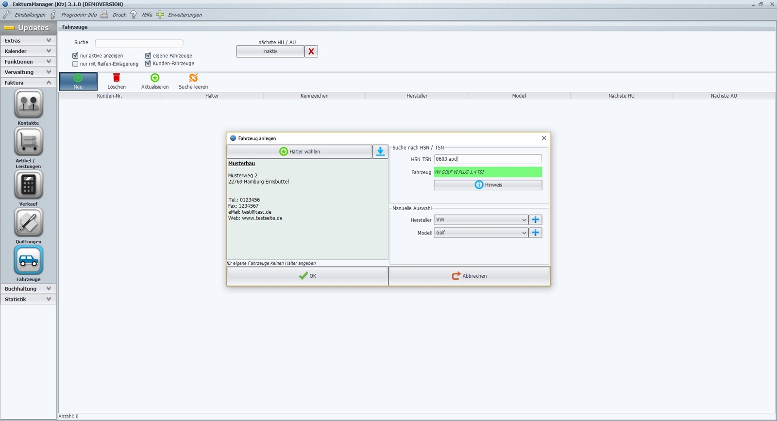 Werstatt Software, Car, Truck, Krad, Scooter, Bikes, Open Types, No Follow-up Costs