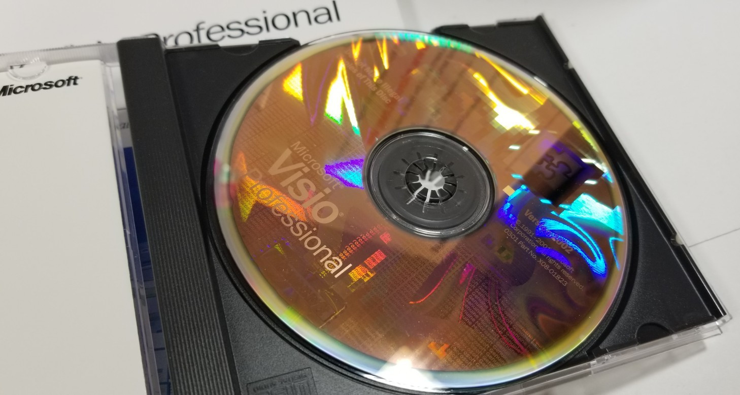 Microsoft Visio Professional Version 2002 Vintage Big Box Software PC Windows