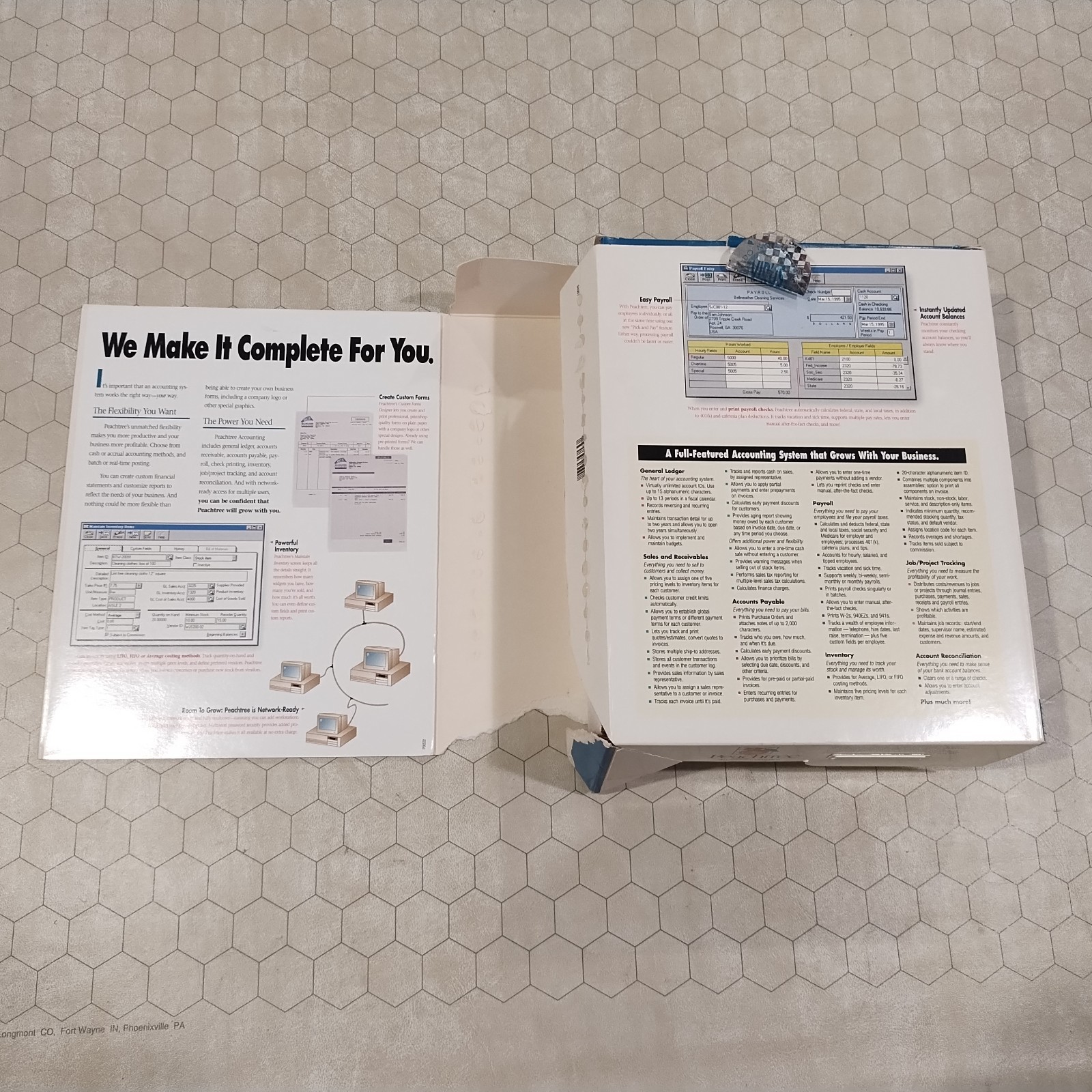 Peachtree Accounting Release 3.5, Windows 3.1/Windows 95, 1996