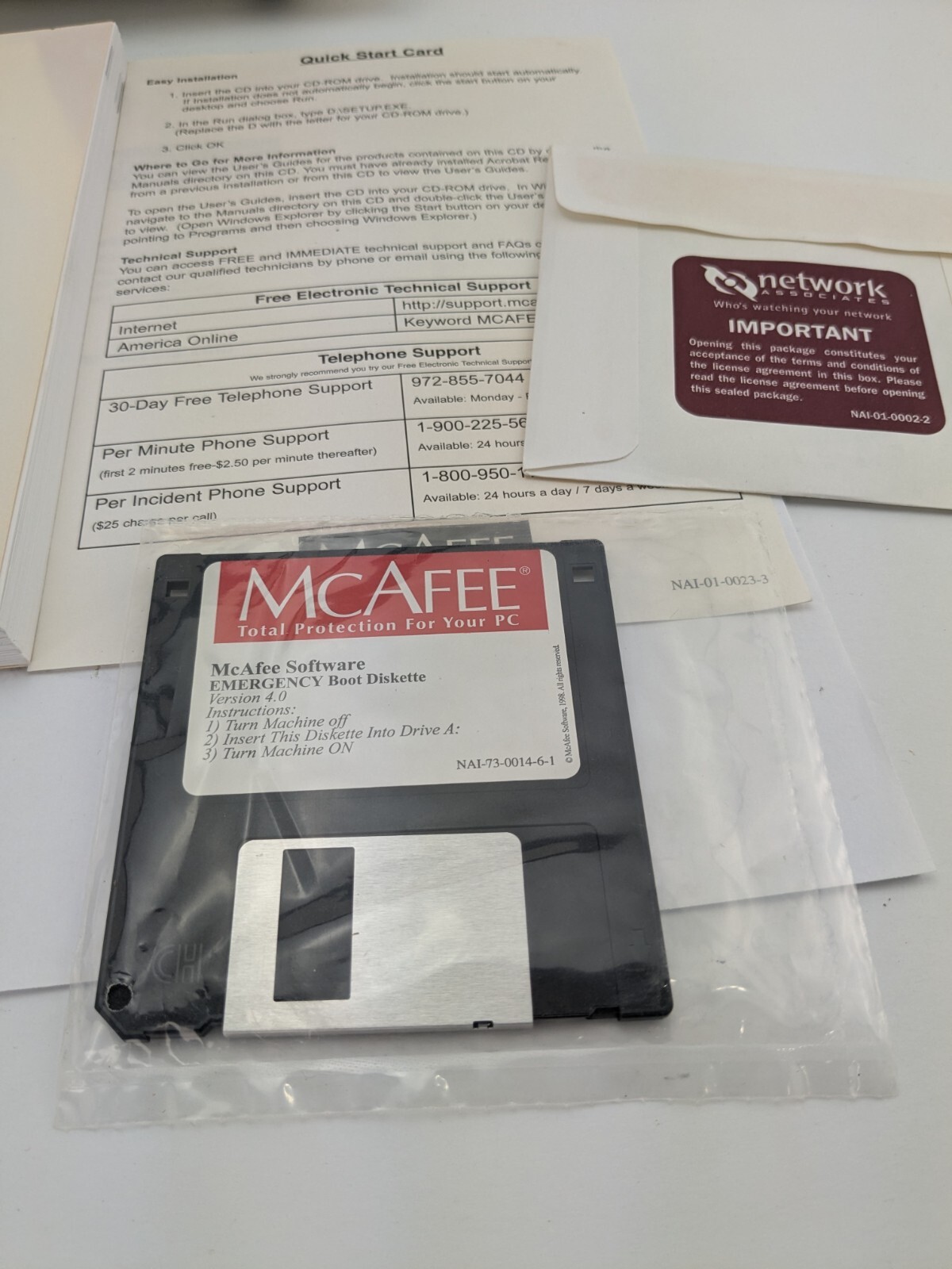 Vintage McAfee Office V3.1 Software Sealed Media BIG BOX