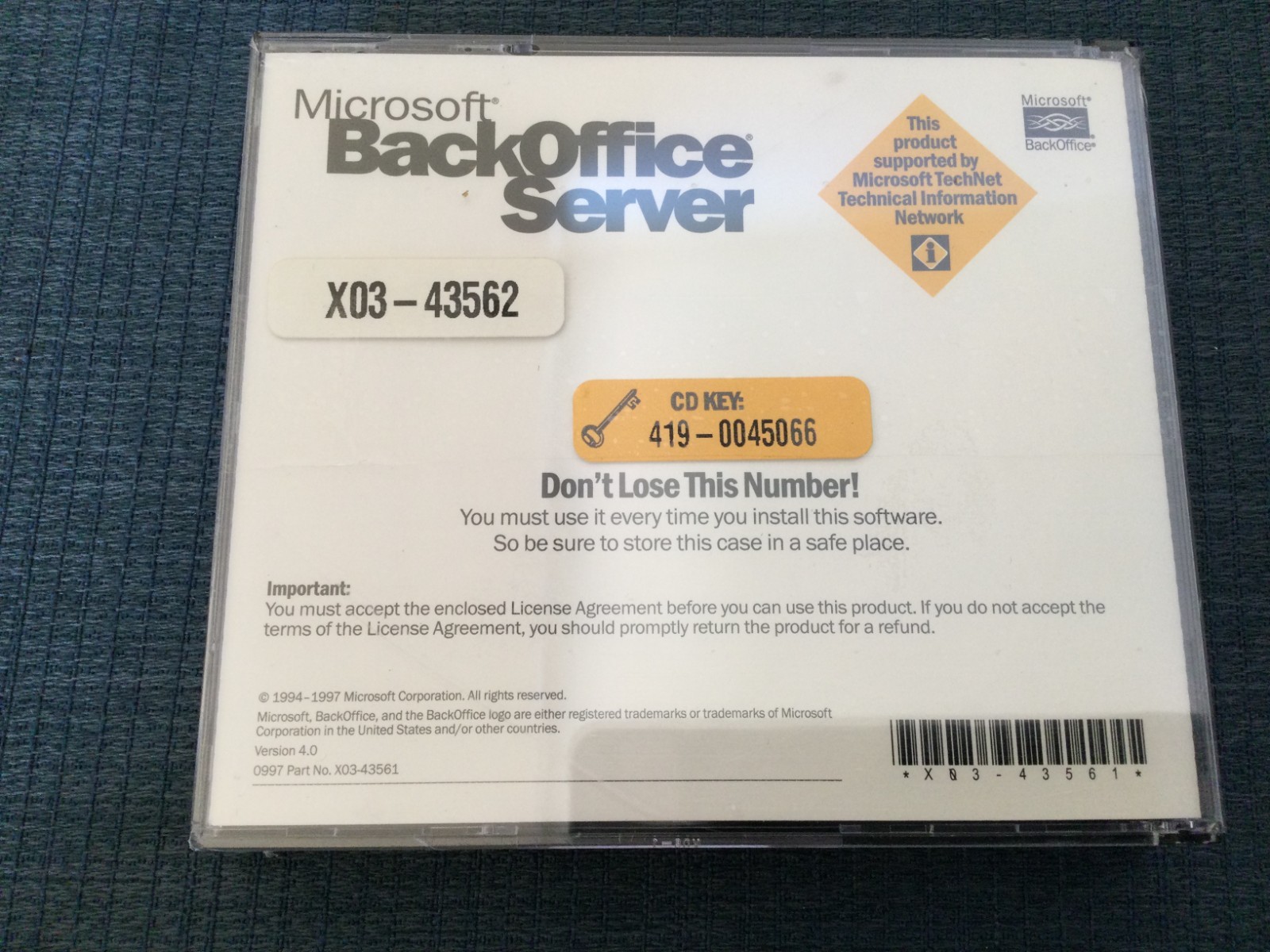 Microsoft BackOffice Server Complete 5-Discs 10-Clients • With Key • NEW Sealed
