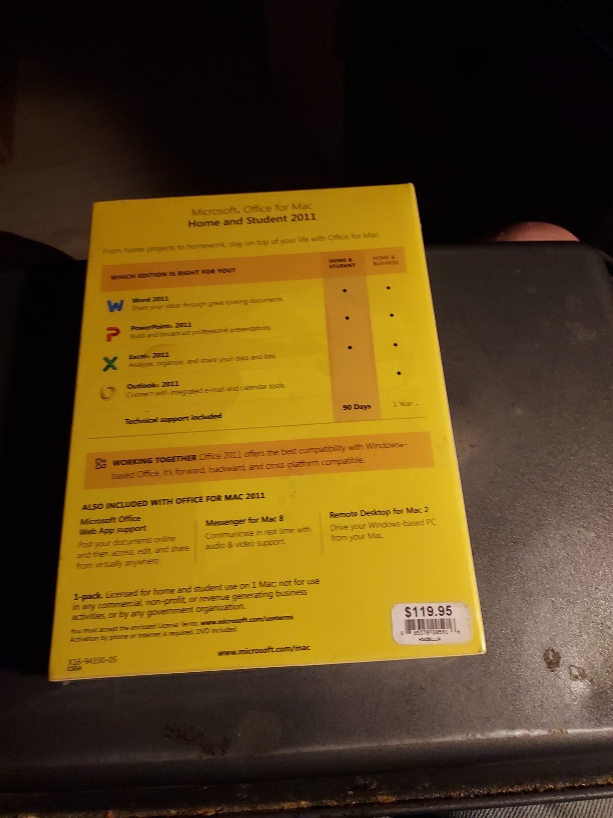 Microsoft Office 2011 Home and Student (Retail) (1 Copies) – Full Version for…