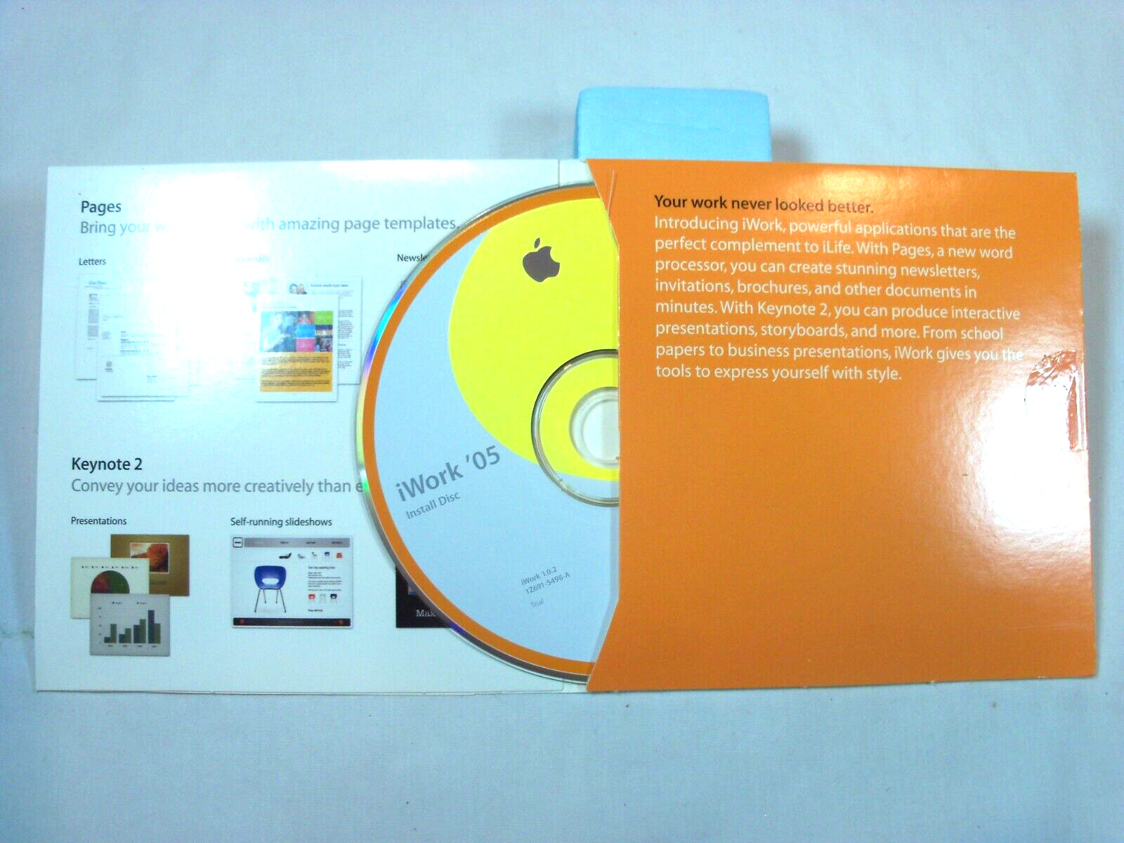Apple iWork ’05 Trial Version CD-ROM Package 603-7268-C