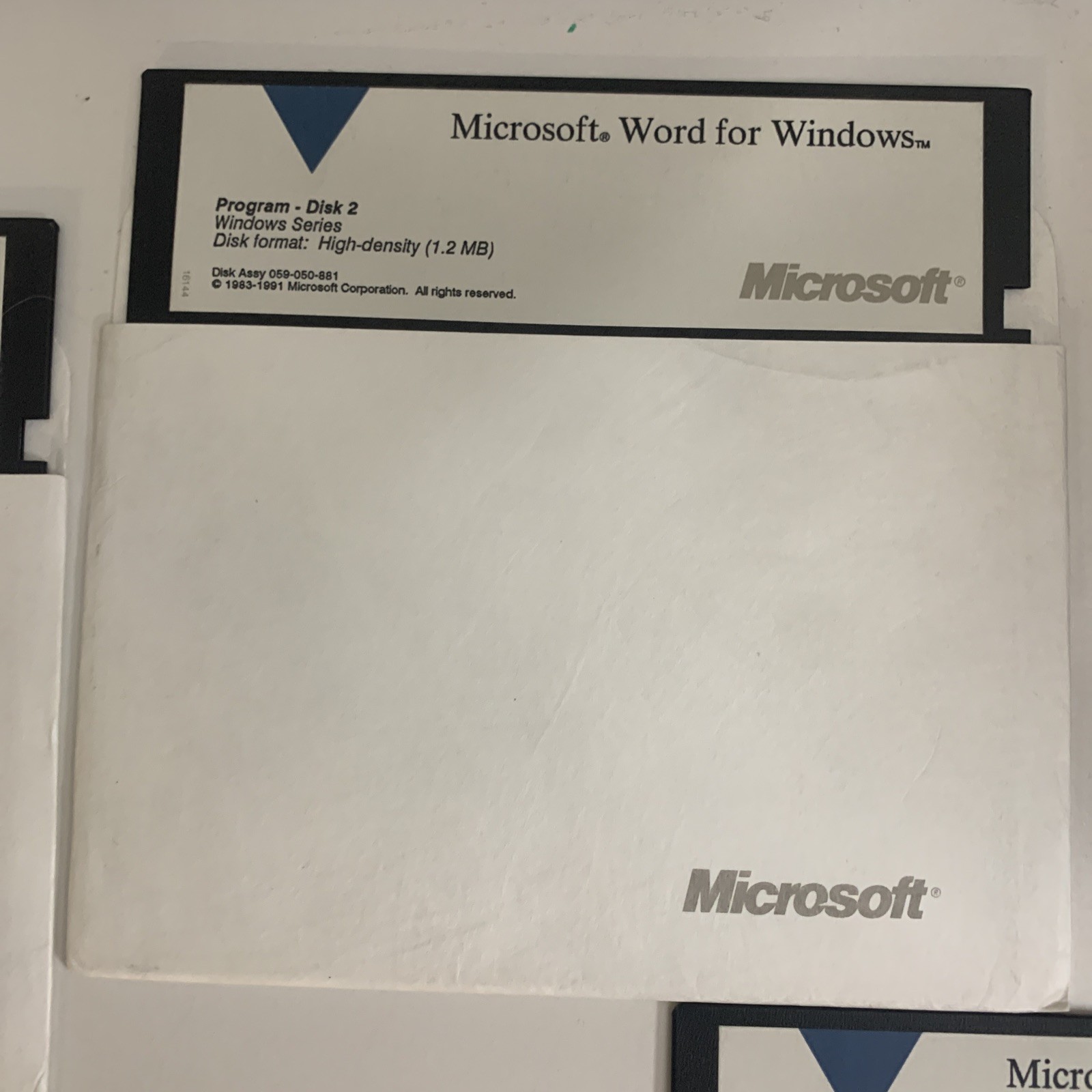 Microsoft Word For Windows Version 2.0 1991 5.25″ Floppy Discs