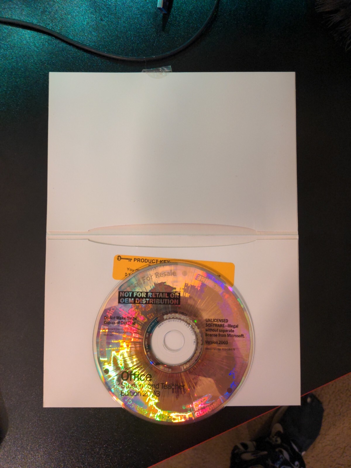 Vintage Office Student and Teacher Edition 2003 with Product Key Disc Only