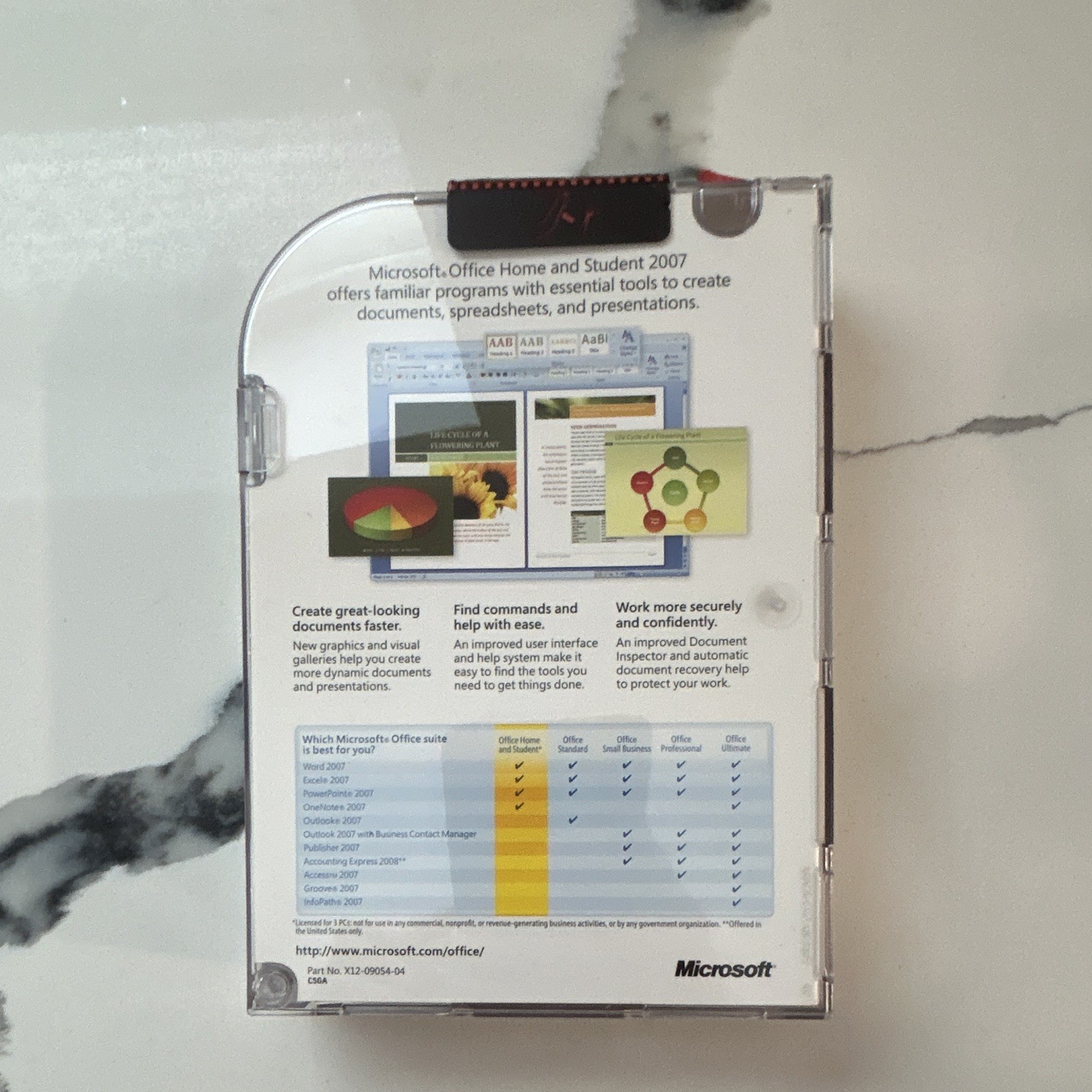 Microsoft Office Home & Student 2007 DVD Retail for Windows XP/Vista, 3 PCs