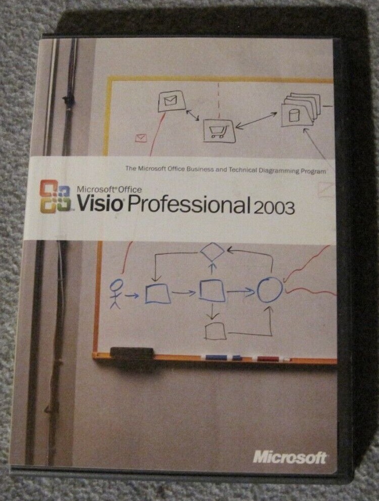 Visio Bundle – Vision 4.0 CD/3.5″ Floppies 95/3.1 + Visio Professional 2003 CD