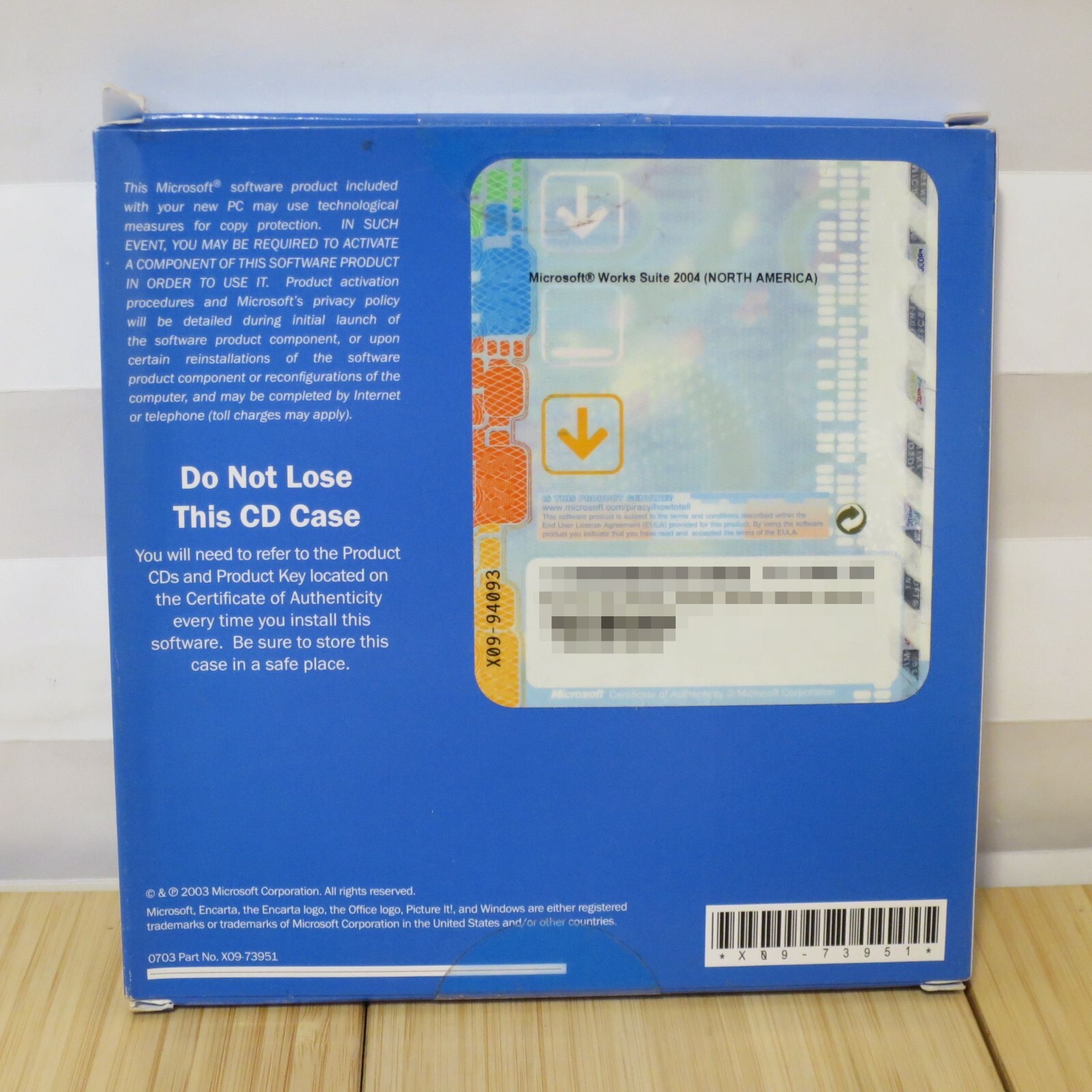Microsoft Works Suite 2004 Software Disc NEW Factory Sealed C76