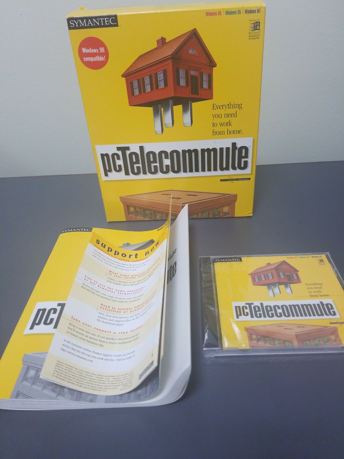 Symantec PCTELECOMMUTE PC COMPUTER WINDOWS for WINDOWS 98,95, NT,