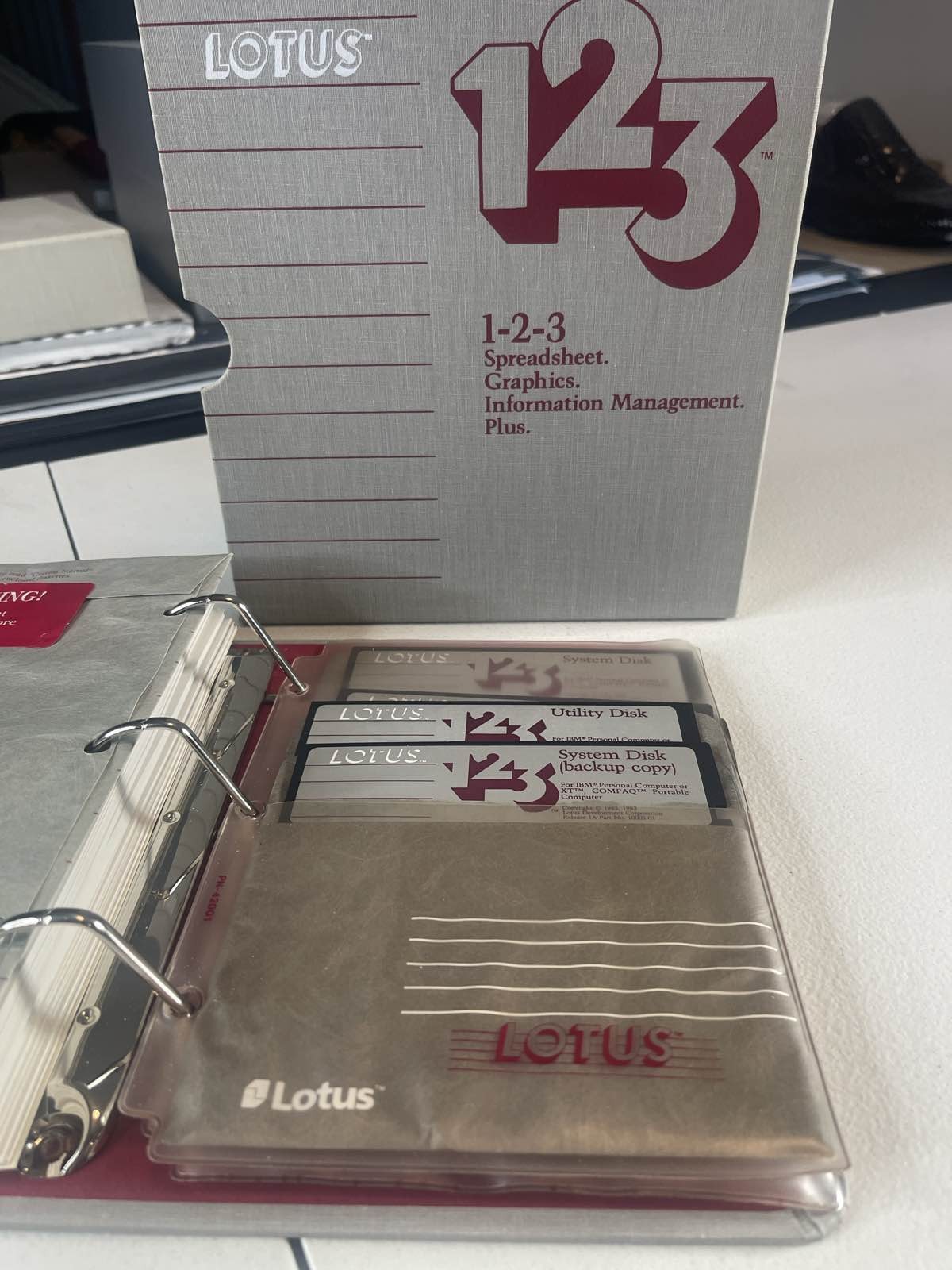 1984 Lotus 1-2-3 Release 1A Spreadsheet Software IBM PC Manual Box Set