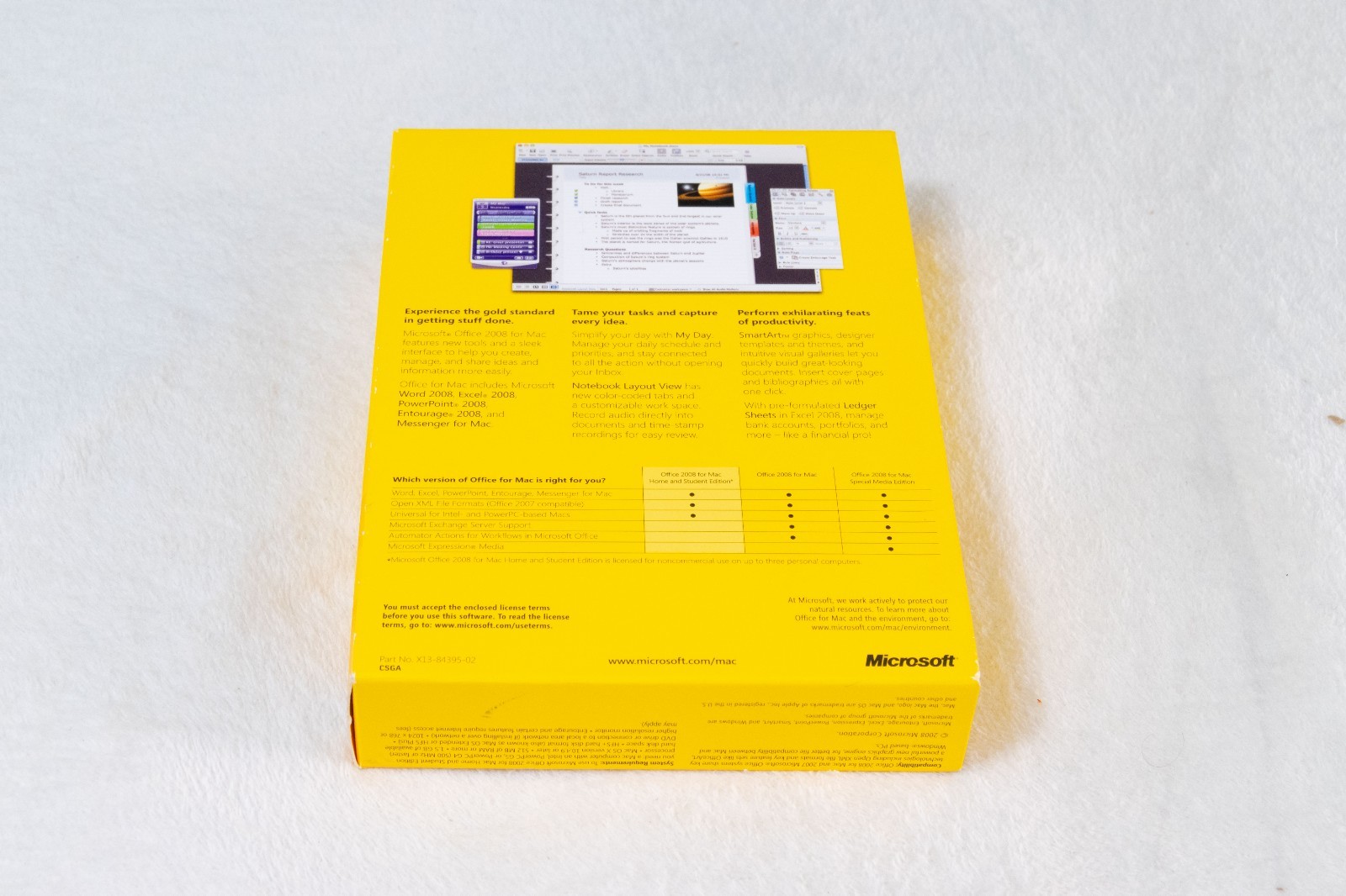 Microsoft Office 2008 Home and Student Edition for Mac