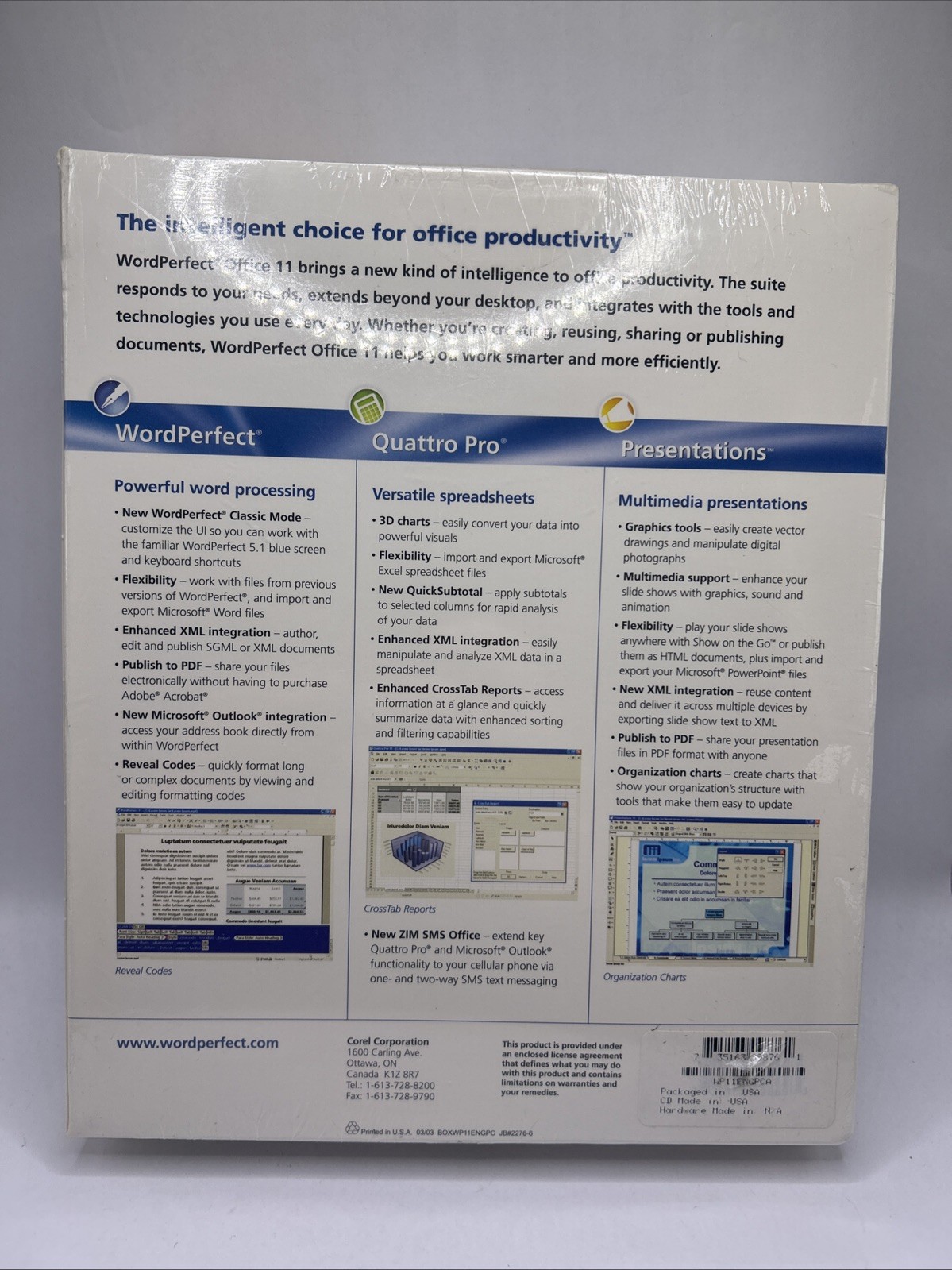 Corel WordPerfect Office 11 WordPerfect Education Edition -NEW SEALED