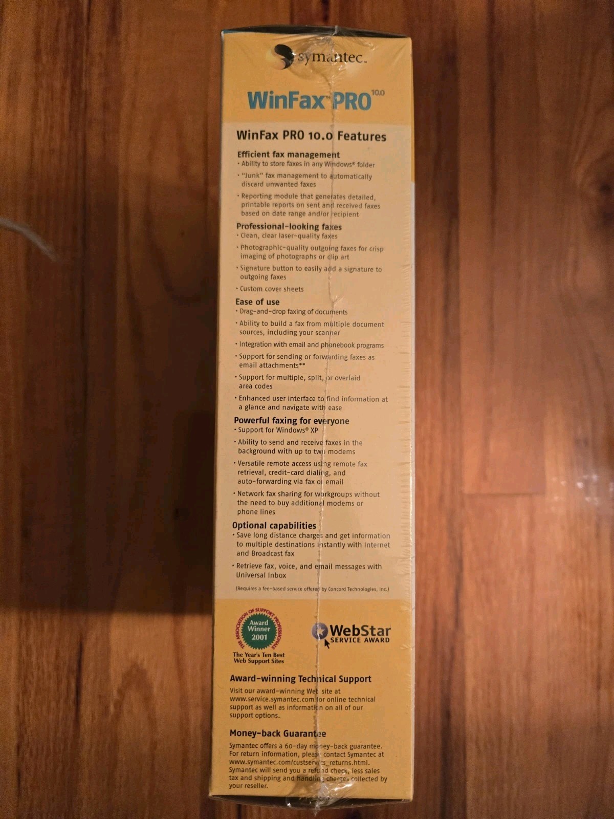 Symantec Winfax Pro Version 9.0 for Windows 98, 95 and NT Sealed 12-83-00035