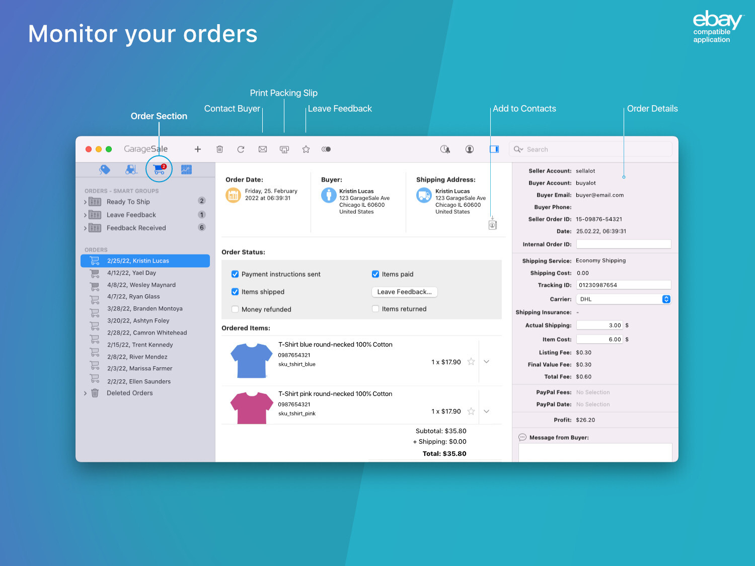 GarageSale – The most advanced eBay seller tool for Mac