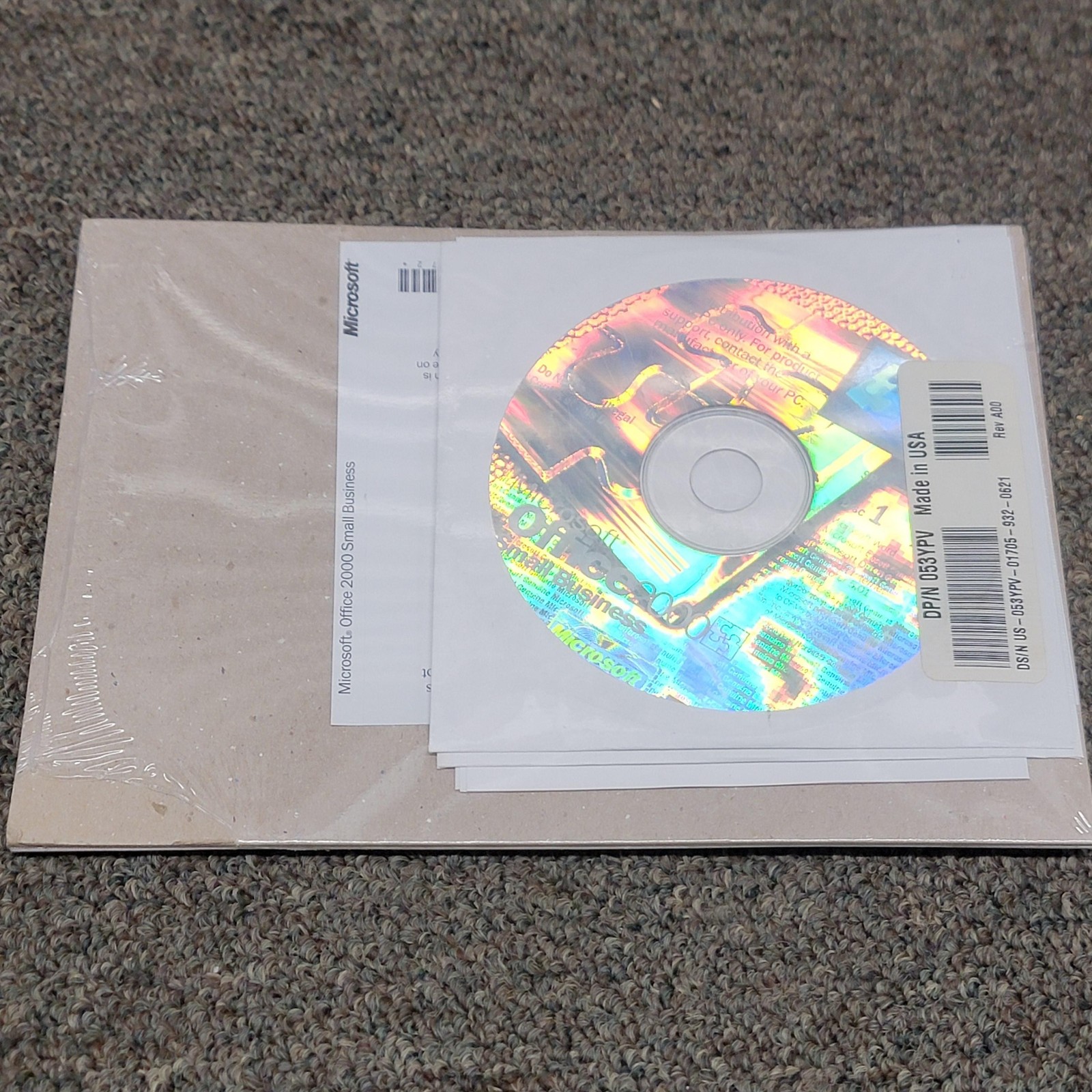 Vintage Microsoft Office 2000 Small Business OEM CD X03-68684 053YPV USA PC