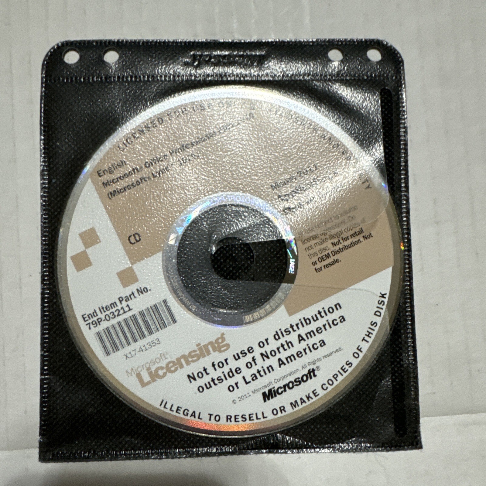 Microsoft March 2011 Applications Student Media Disc