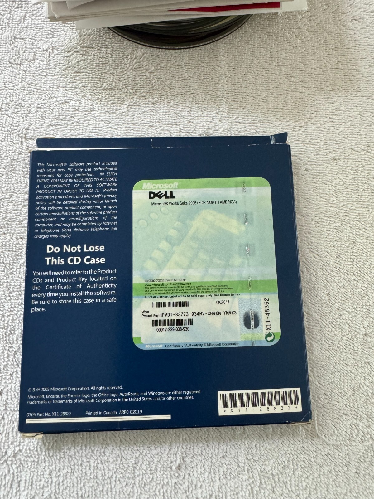 MICROSOFT WORKS SUITE 2006 – WITH PRODUCT KEY!!!