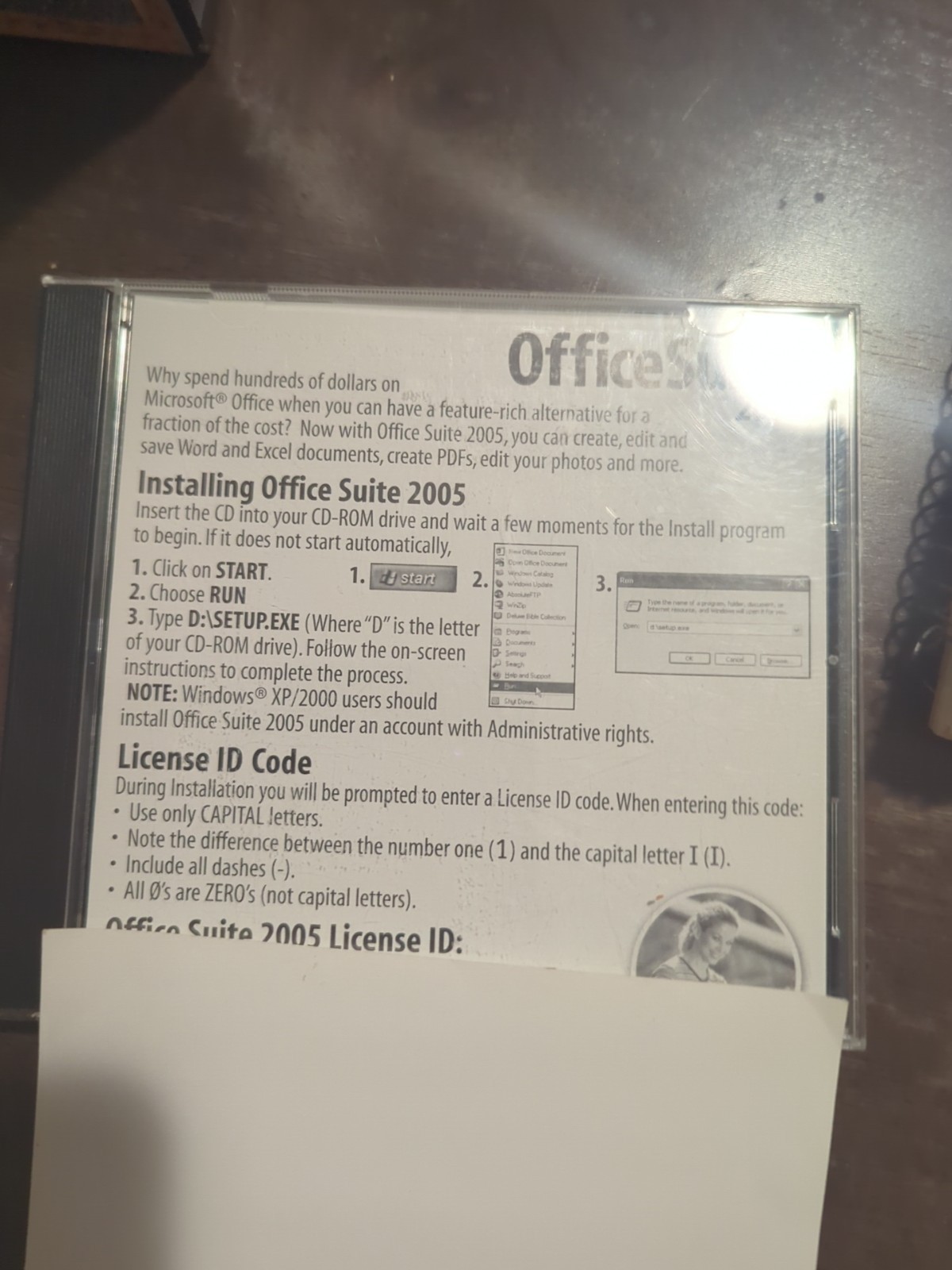 Microsoft Works Suite 2005 Software CD with Key