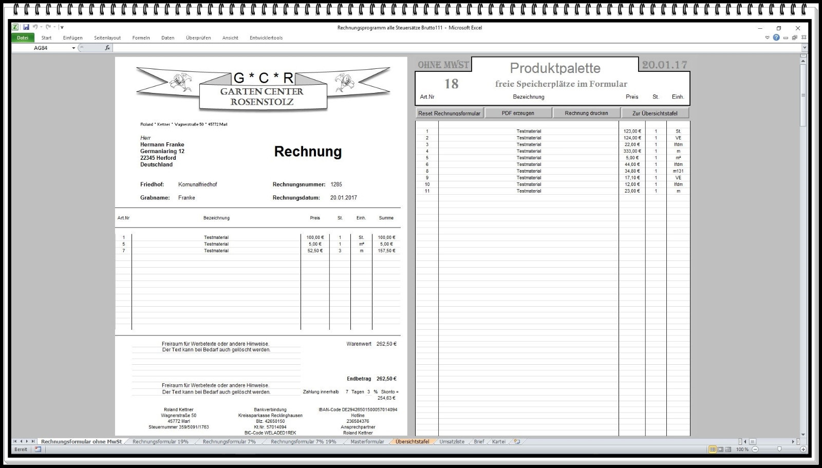 Invoice Program 4 Forms All Tax Rates Invoice Software Customer Database